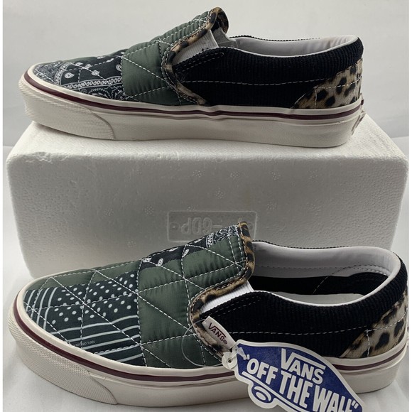 Vans Classic Slip-On Quilted Mix Anaheim Factory Mens Size 6 Women’s Size 7.5 - Picture 2 of 8